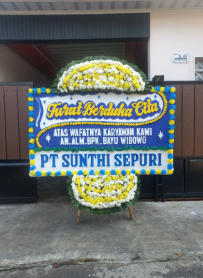 Papan Bunga Duka di Talang Bakung